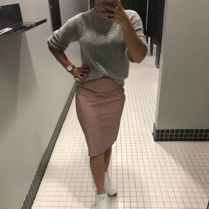Express vegan leather skirt